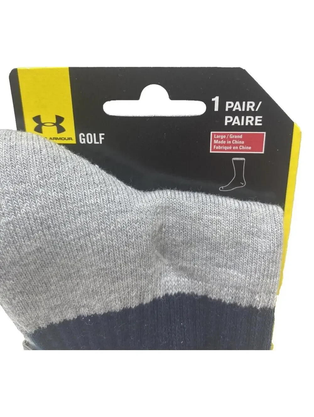 Under Armour UA Golf ArmouDry Men’s Large Moisture-Wicking Golf Socks – New